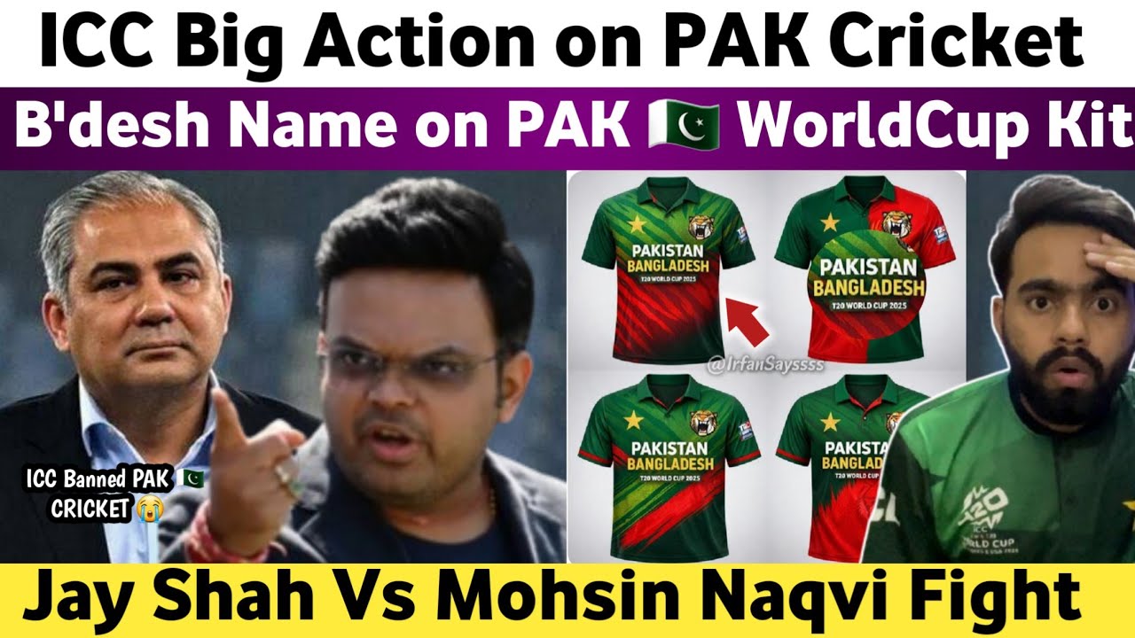 Big News : ICC Big Action on Pakistan | Bangladesh Name on Pakistan WorldCup Kit | ICC Vs PCB T20 WC