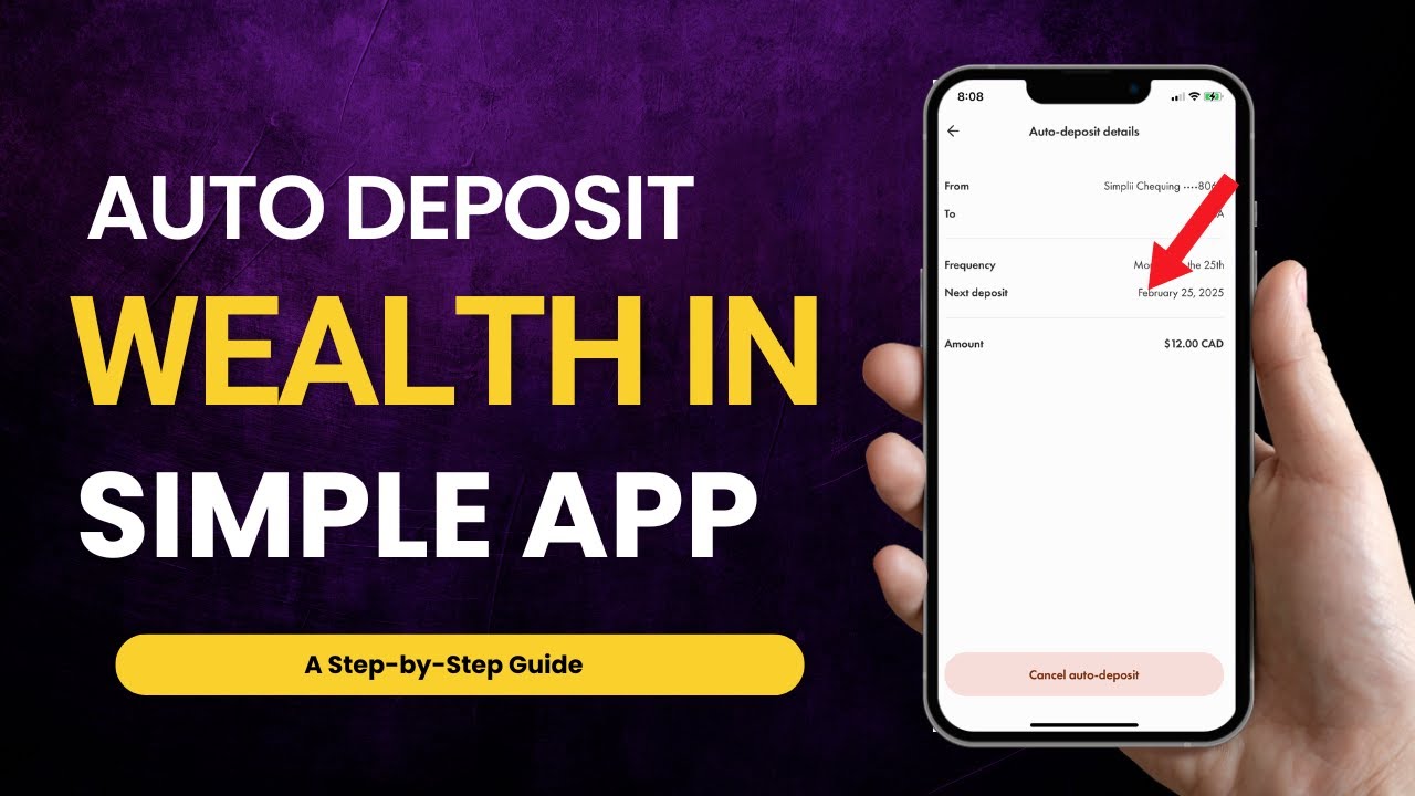How to Setup Auto Deposit Wealthsimple