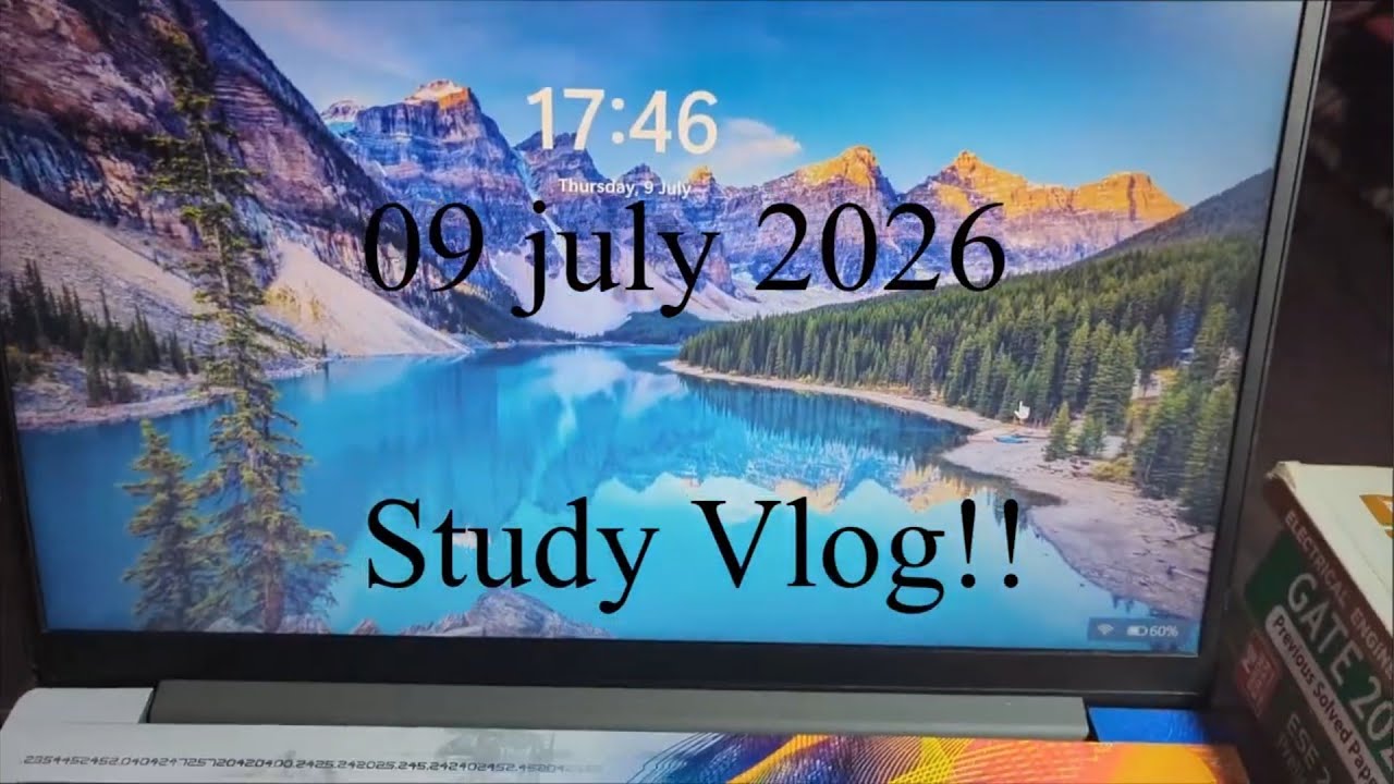 Study Vlog I Gate & ESE preparation I 09 July 2026 #productivestudyvlog