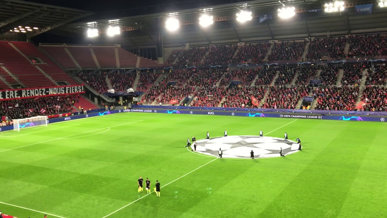 Entrée des joueurs et hymne Ligue des Champions - Stade Rennais-Krasnodar #UEL #SRFCKRA