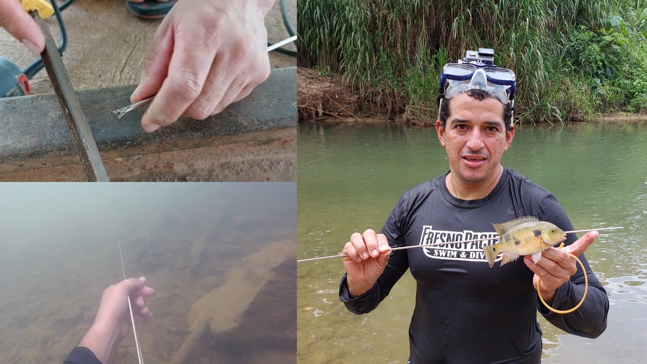 Como hacer varilla para pescar fácil y efectiva, pesca y cocina#126