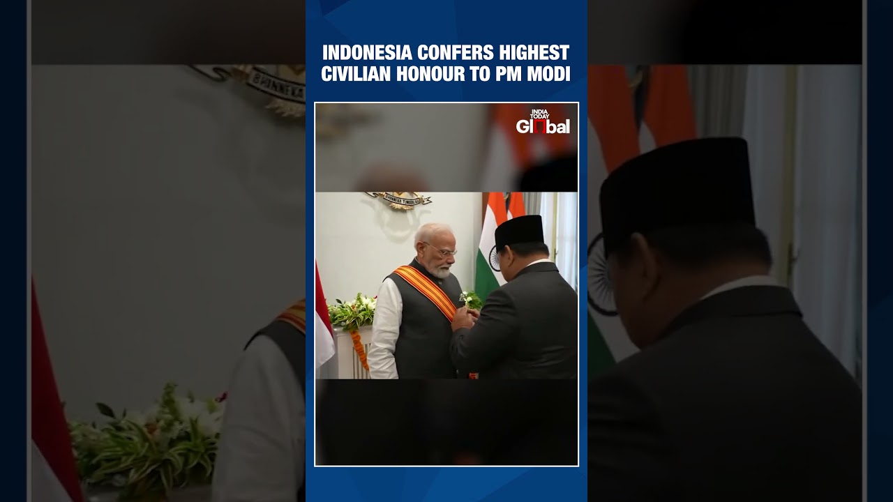 PM Narendra Modi Conferred Indonesia's Highest Civilian Honour Bintang Adipurna By President Prabowo