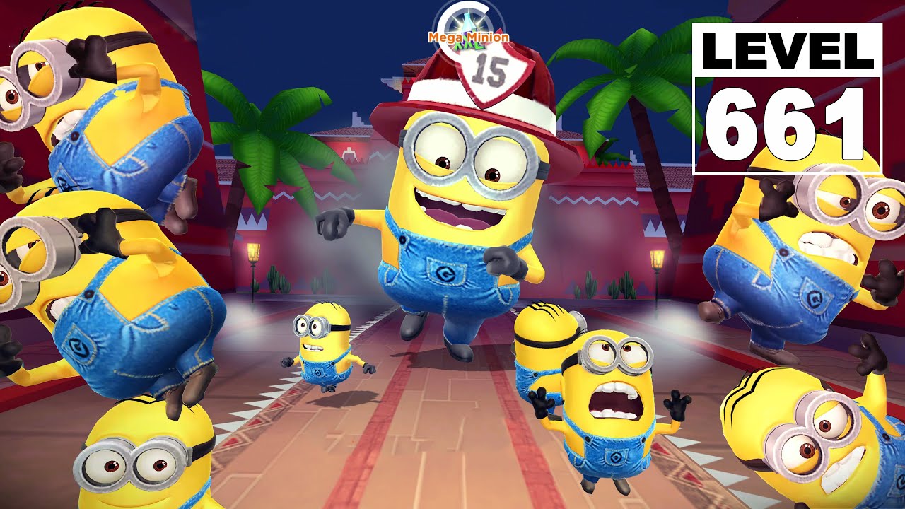 Despicable Me: Minion Rush Eduardo's House - Firefighter Minion use the Slides 11 times | LEVEL 661