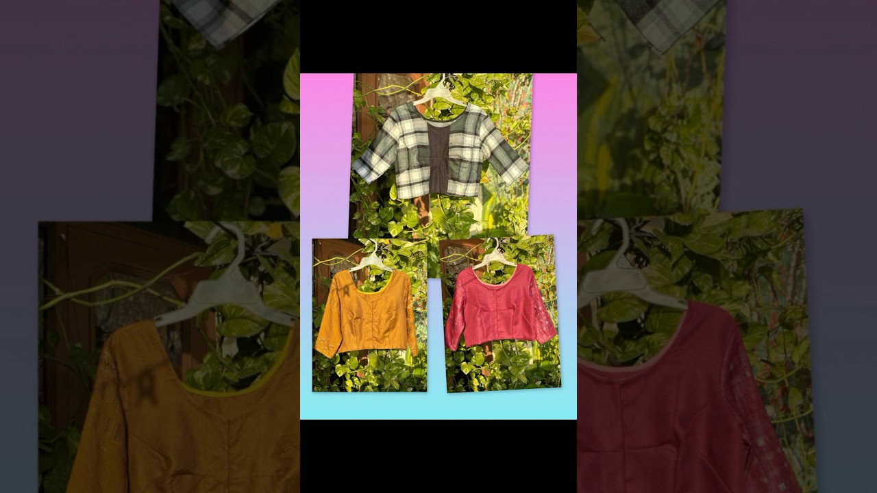 blouses from scratch/leftover fabrics 