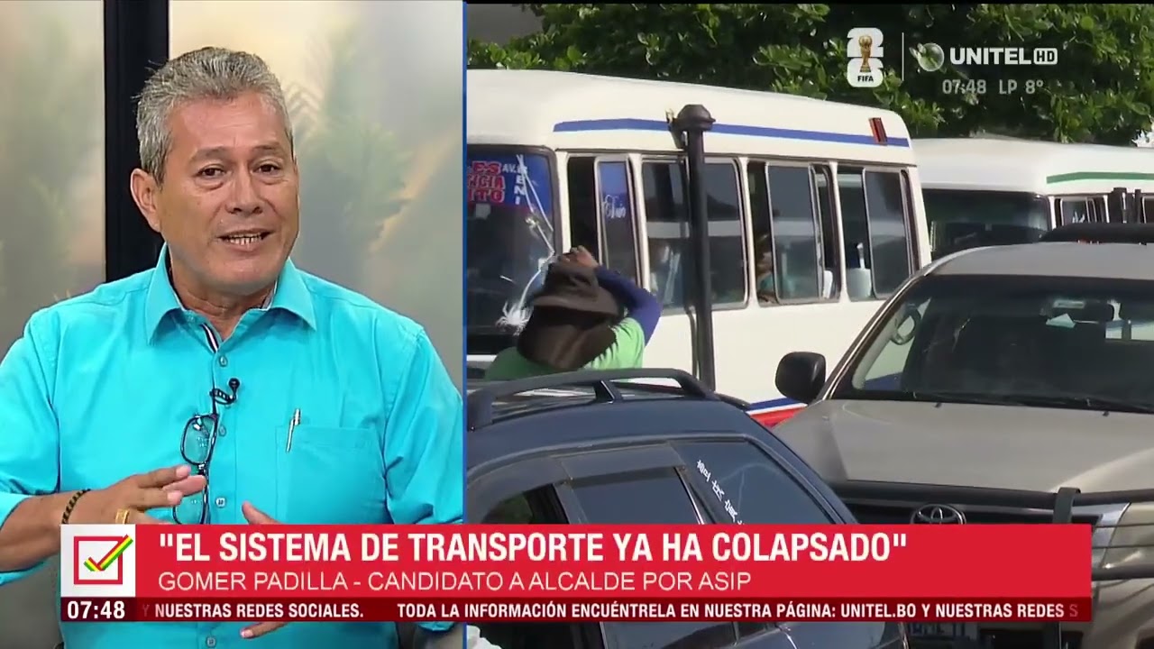 Candidato a alcalde  propone reducir a 6 mil las unidades de transporte para la capital cruceña