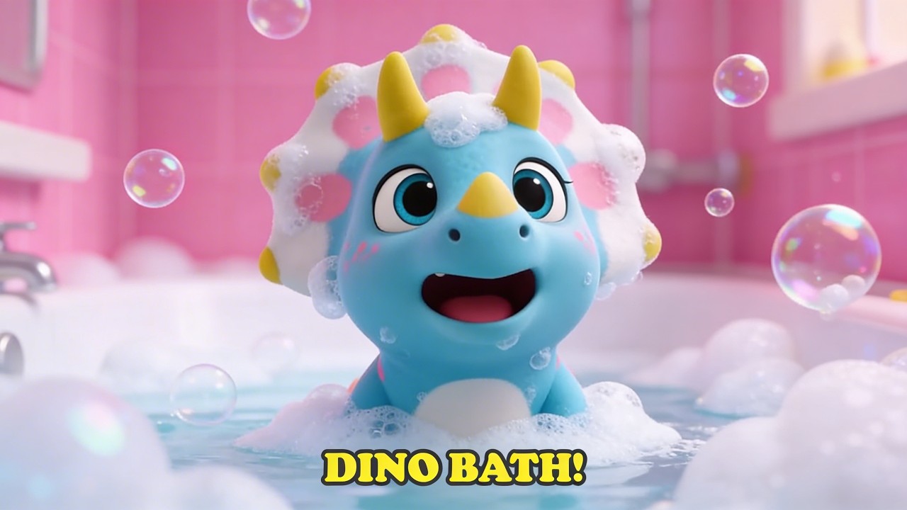 Dinosaur Bath Time | Kids Bath Song#tinytalestv #kidssongs #dinosaursong