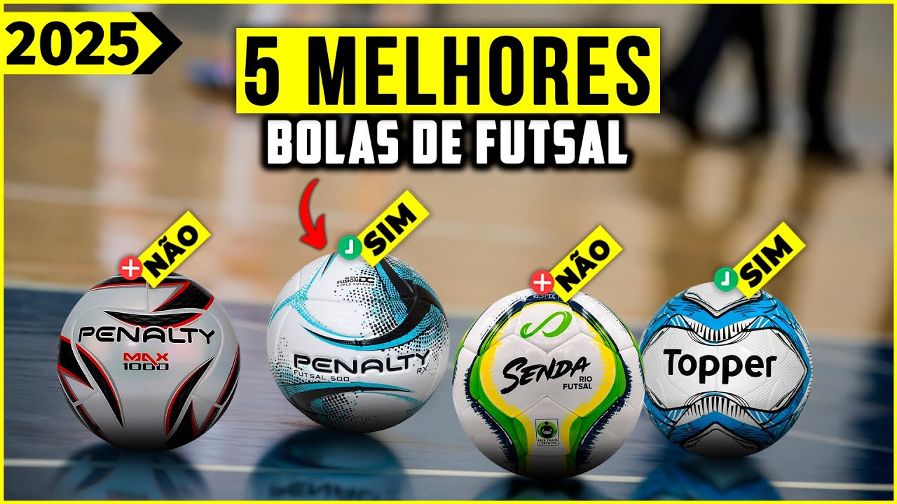As 5 Melhores Bola de futsal De 2025! // Tem Boa e Barata, Costurada, Profissional e Outras.