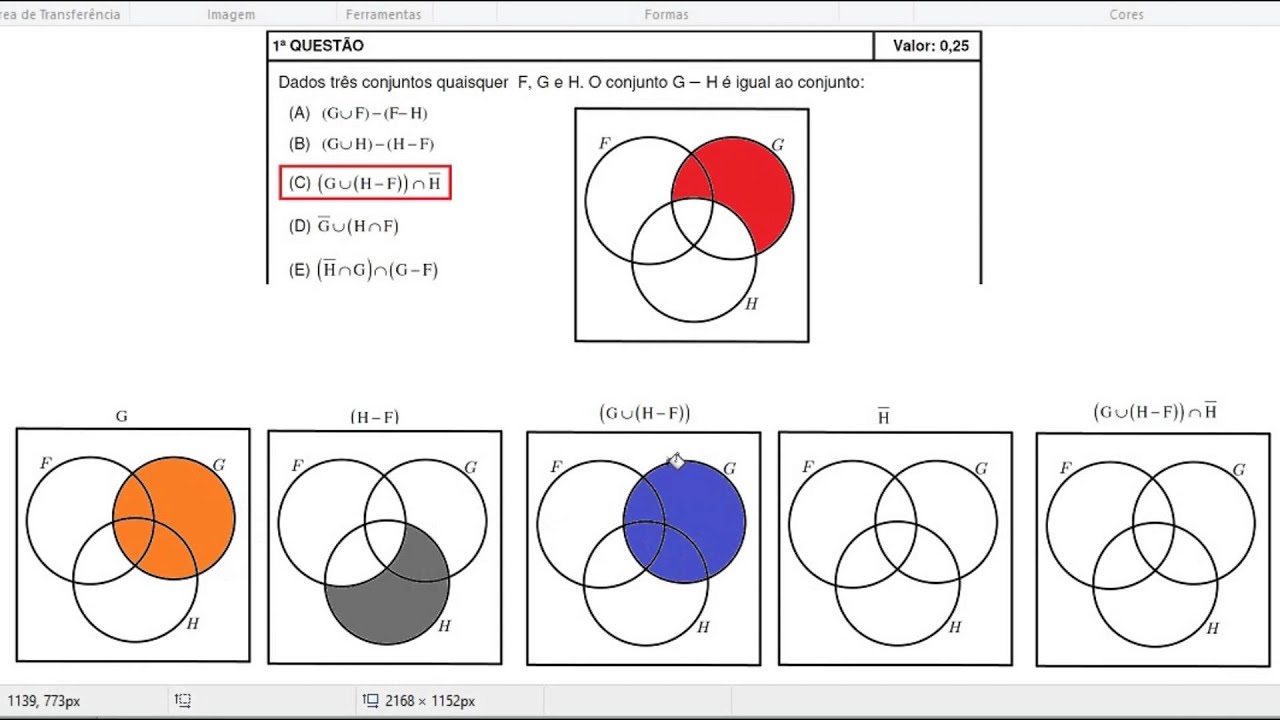Operações com Conjuntos (IME 2016, Objetiva, Questão 1)