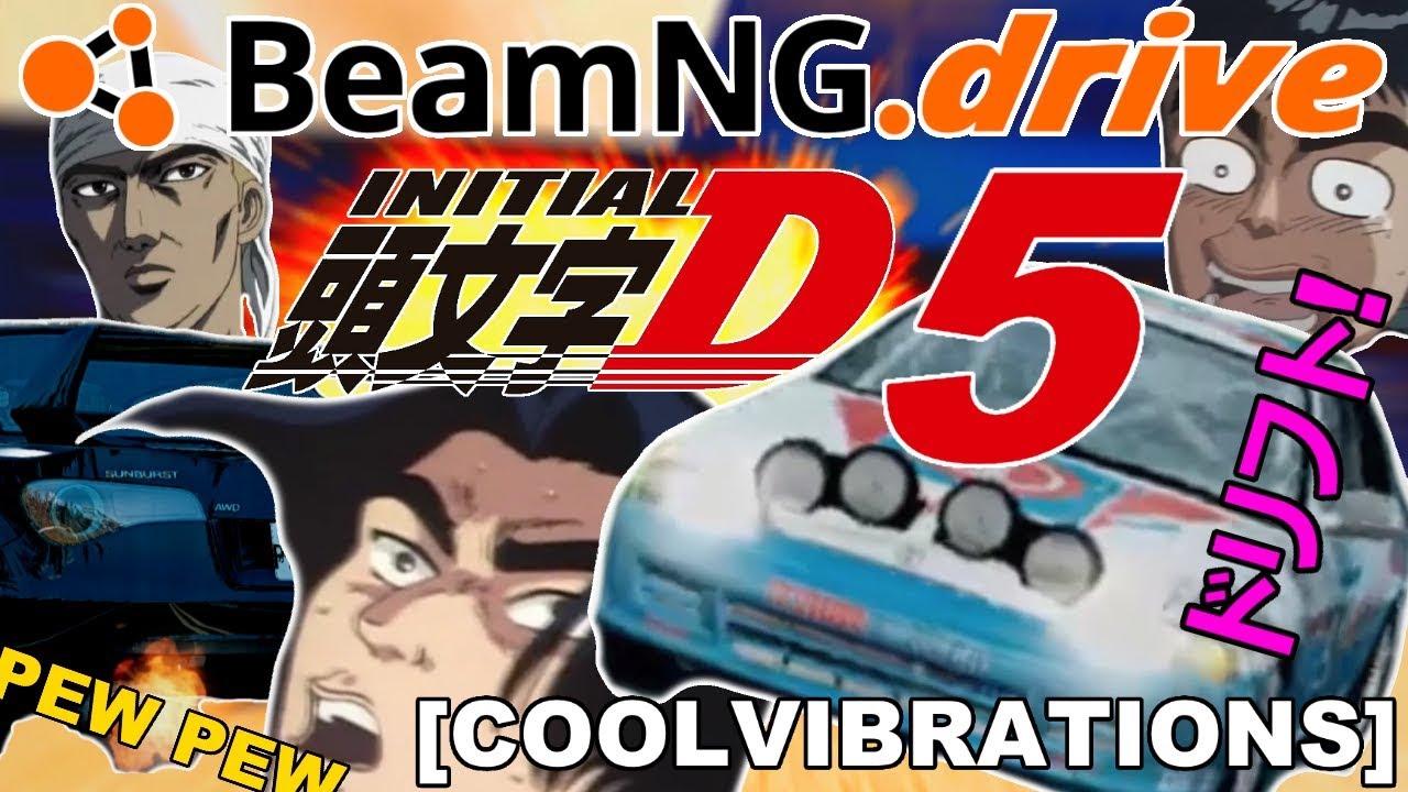 BeamNG.drive Initial D / Eurobeat memes compilation 5
