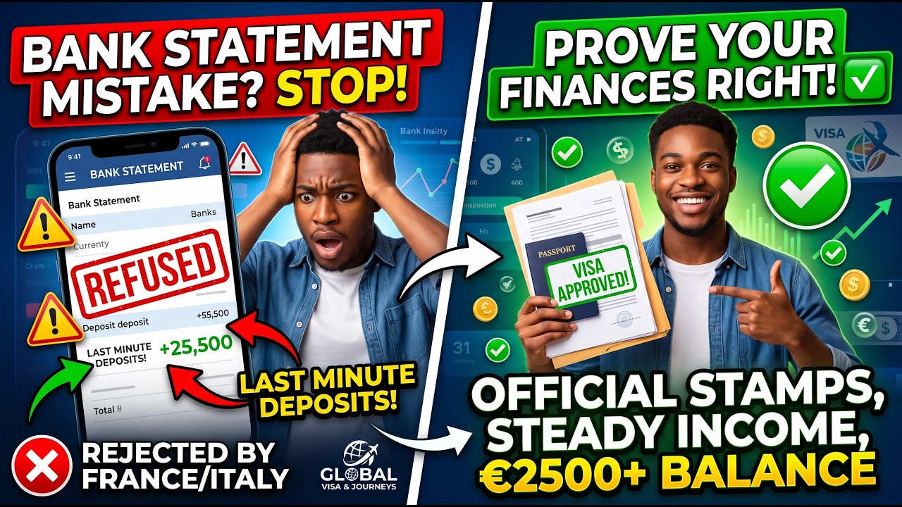 The Bank Statement Mistake Getting Schengen Visas REFUSED 🚫