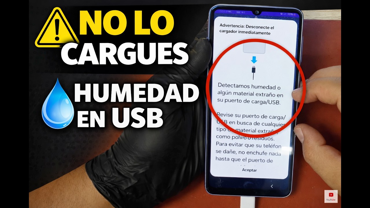👉 Samsung no carga | Detecta humedad en el puerto USB (Solución)