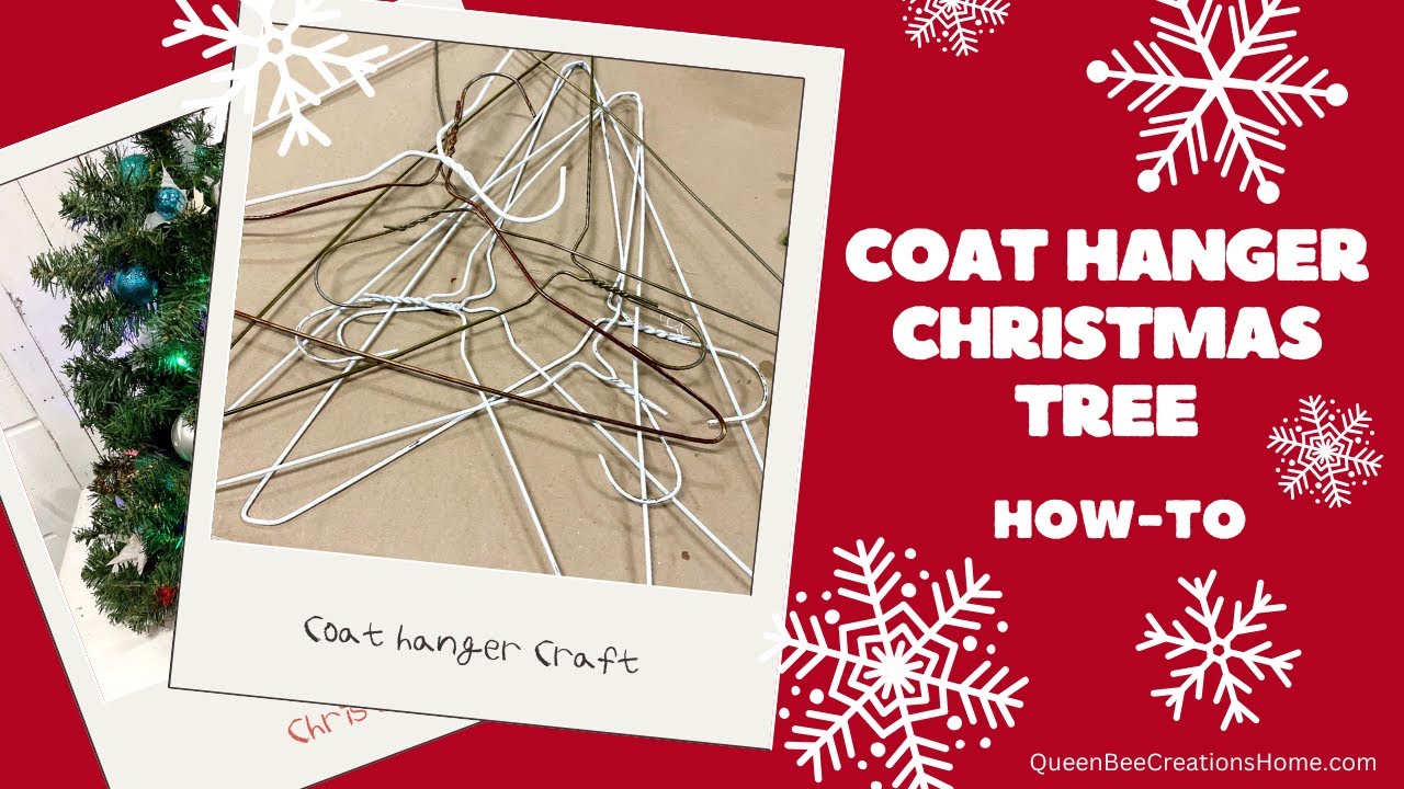 Coat Hanger Christmas Tree: Full Tutorial