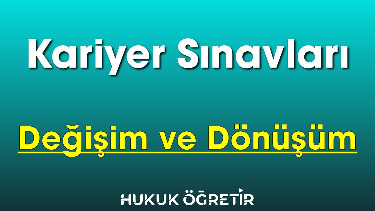 Kariyer Sınavları - Değişim ve Dönüşüm #kariyer #ösym