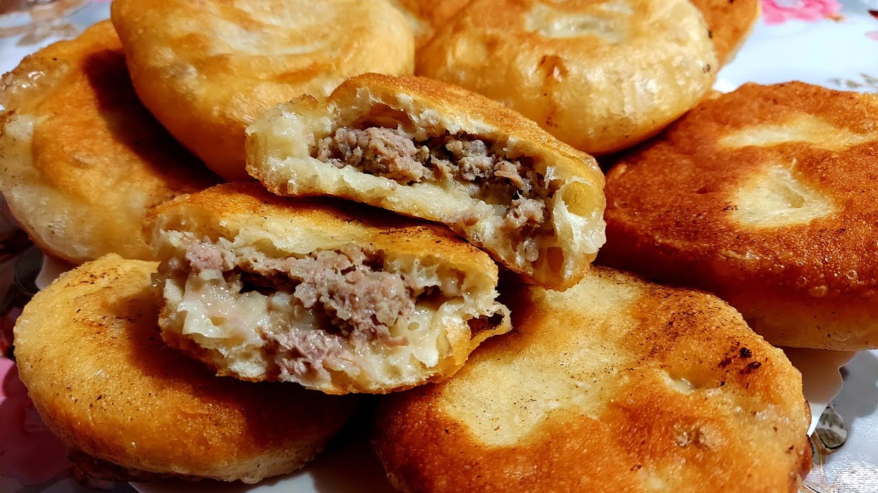 🔥Рум'яні Біляші з М'ясом. Пиріжки з М'ясною Начинкою. Хрусткі, М'ягкі, Ніжні з Сочною Начинкою.🔥