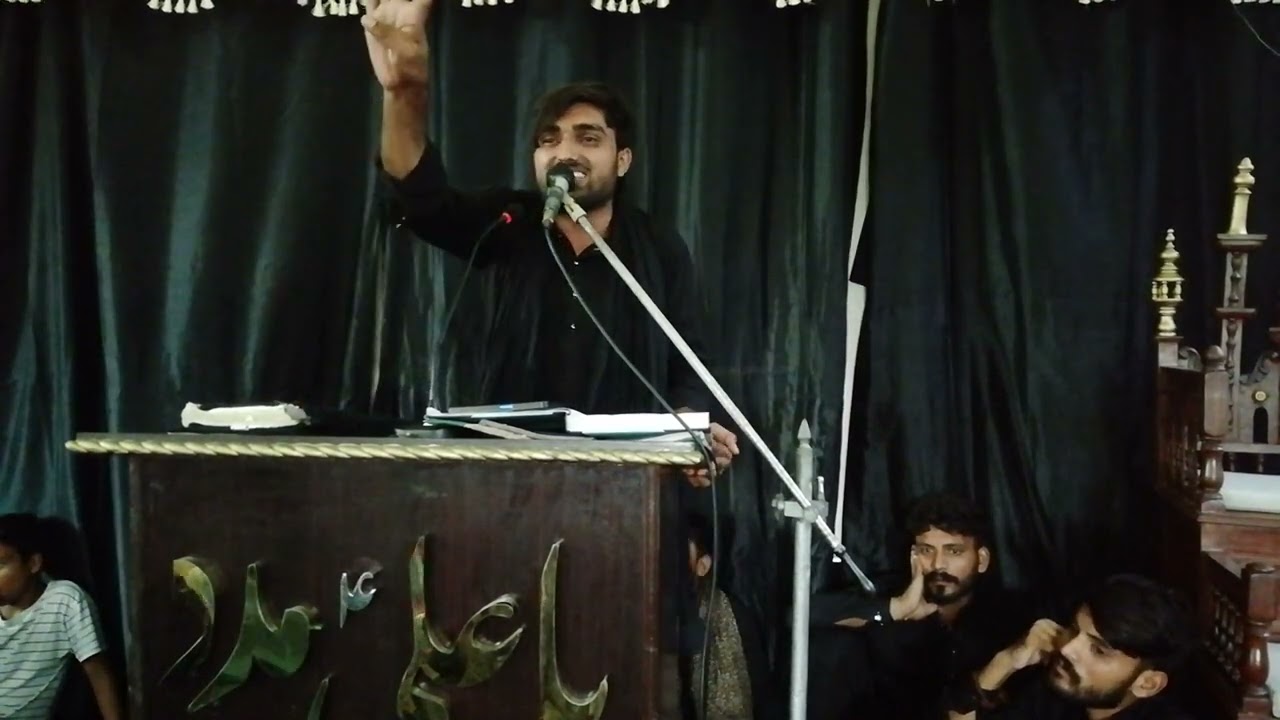 zakir syed Kashif Raza Naqvi 10 mhurram 2k23 chak 77rb lochky Shahdat Mola imam Hussain