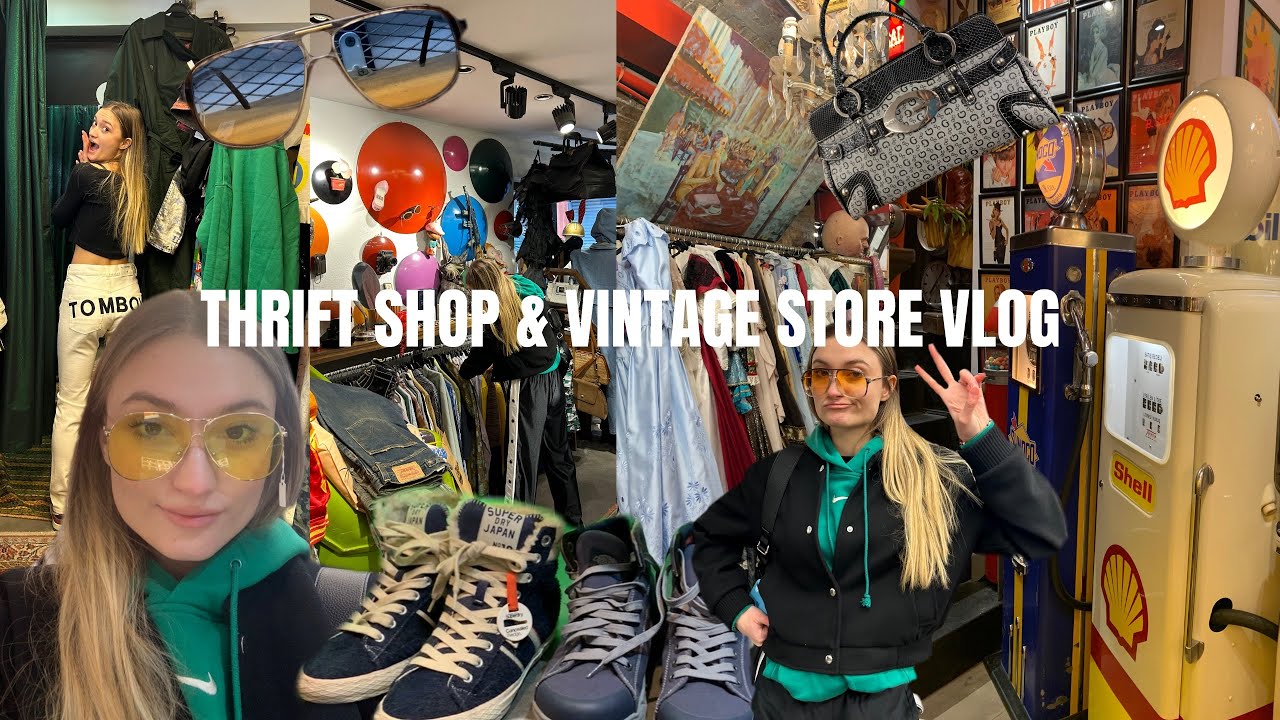 THRIFT SHOP VE VINTAGE STORE GEZİYORUM !! İstanbul’da thrifting + vintage store kültürü