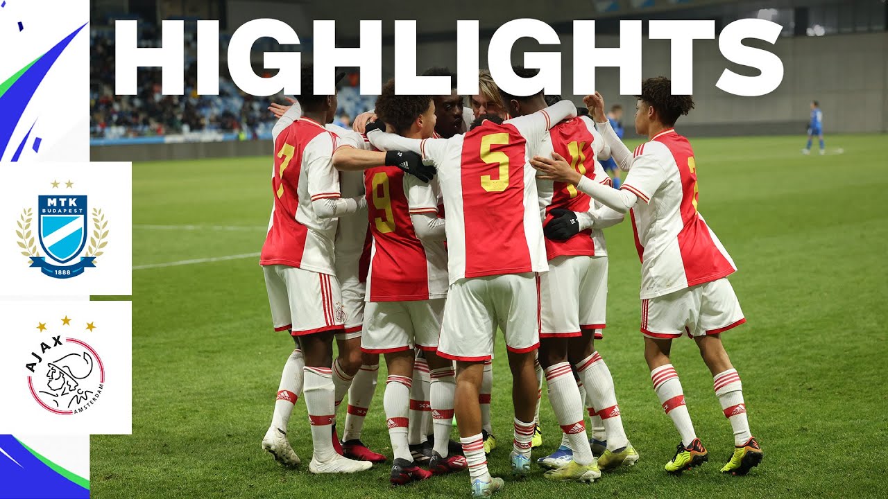 Last 16, here we come! 🤩 | Highlights MTK Boedapest O18 - Ajax O18 | UEFA Youth League