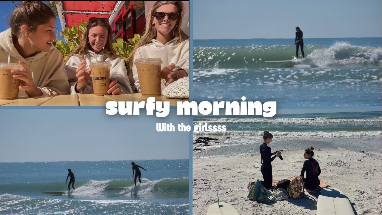 Girls Ideal Morning(Surfing & Coffee).