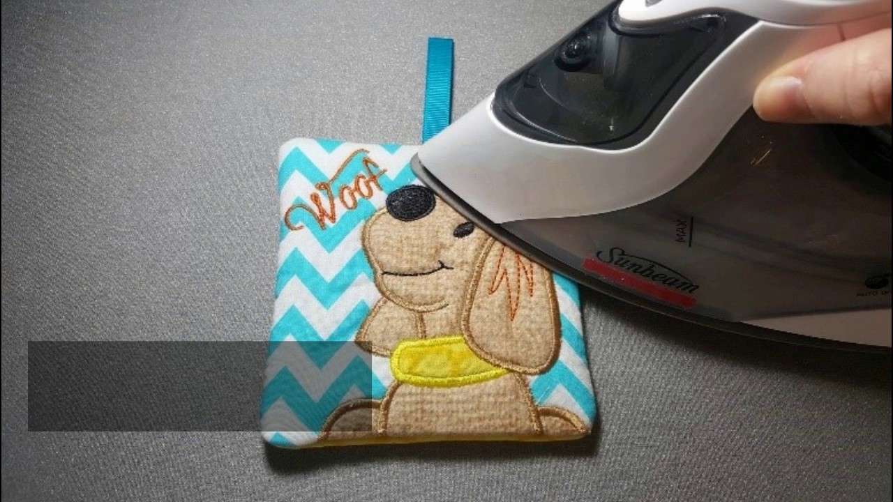 learn to do 'in the hoop' puppy zipper purse PART 2