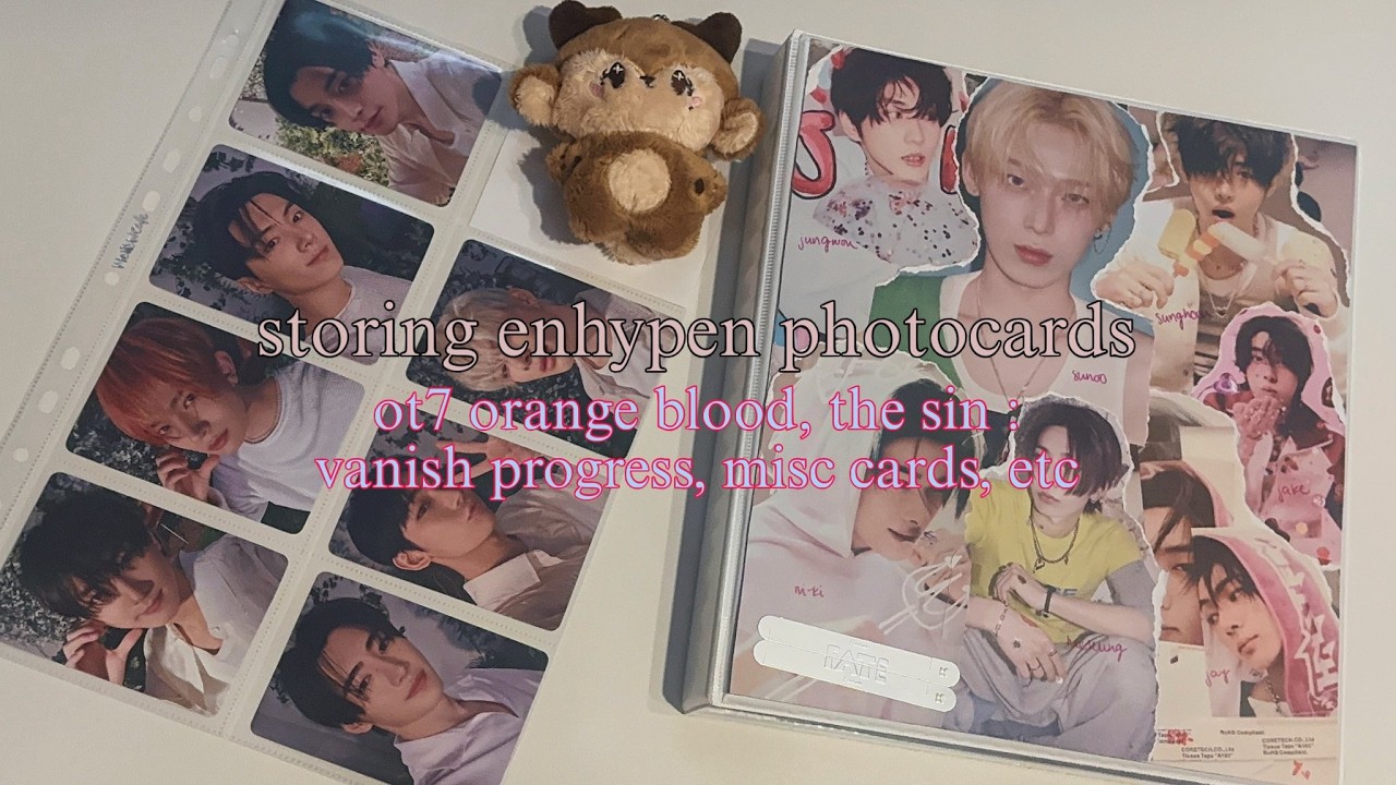 storing (enhypen) photocards #10 ✧ ot7 orange blood, the sin vanish, misc pcs, and more