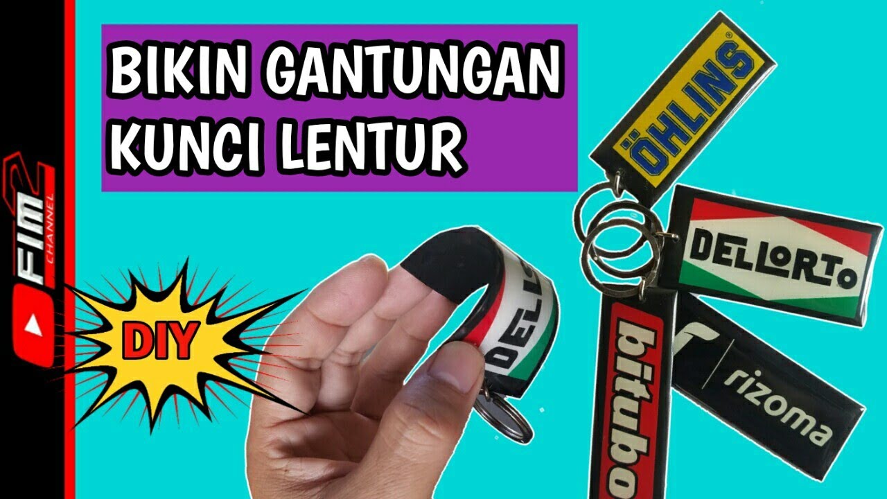 CARA MUDAH BIKIN GANTUNGAN KUNCI SENDIRI PAKAI RESIN LENTUR HASILNYA KEREN BANGET|| RACING KEYCHAIN