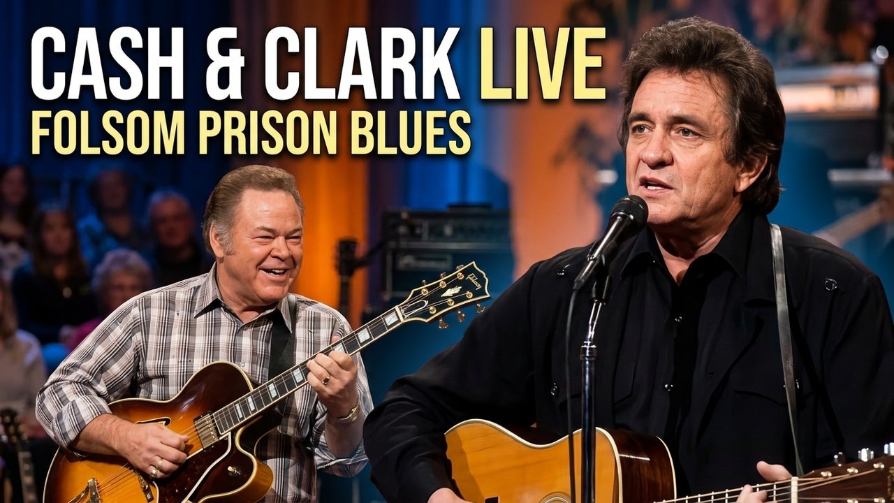 Roy Clark And Johnny Cash - Folsom Prison Blues 1987
