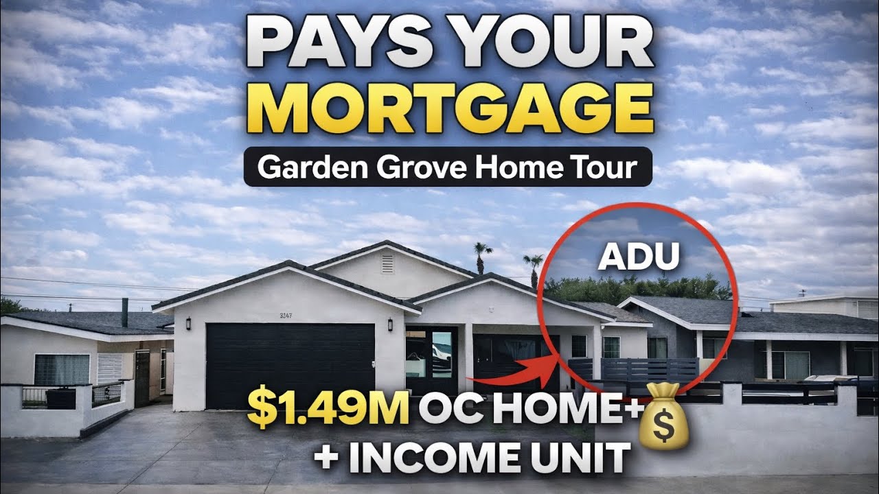 OC Buyers&hellip; This Home Has an ADU That Can Help Pay Your Mortgage 😳 | Garden Grove Home Tour