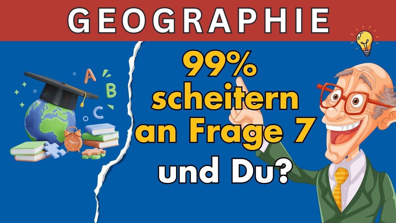 🌍 Geographie-Quiz: 99 % scheitern an Frage 7 – schaffst du es?