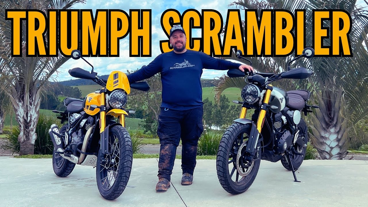 Pilotei todas as 400 da triumph e o lançamento Scrambler 400 XC #triumphmotorcycle
