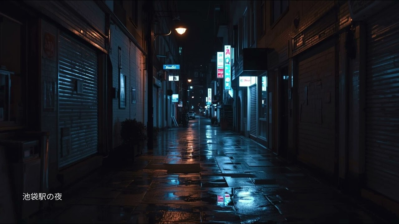 池袋駅の夜🎵東京ローファイ駅巡り🎧ノスタルジックなローファイ音楽