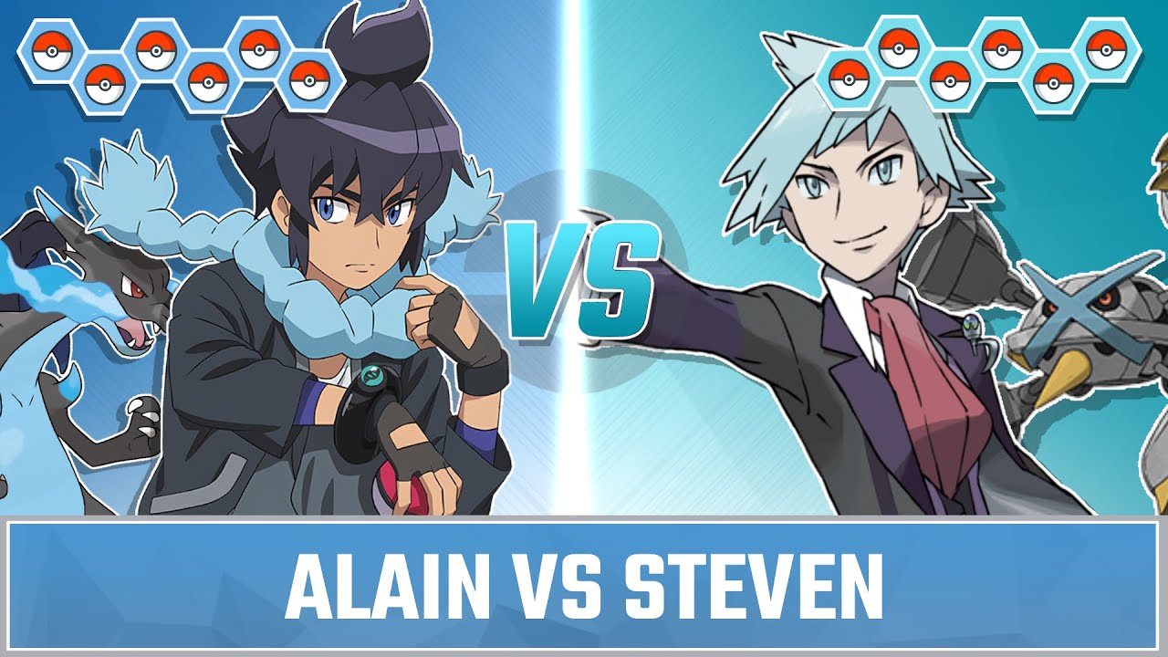 Pokemon Battle: Alain vs Steven