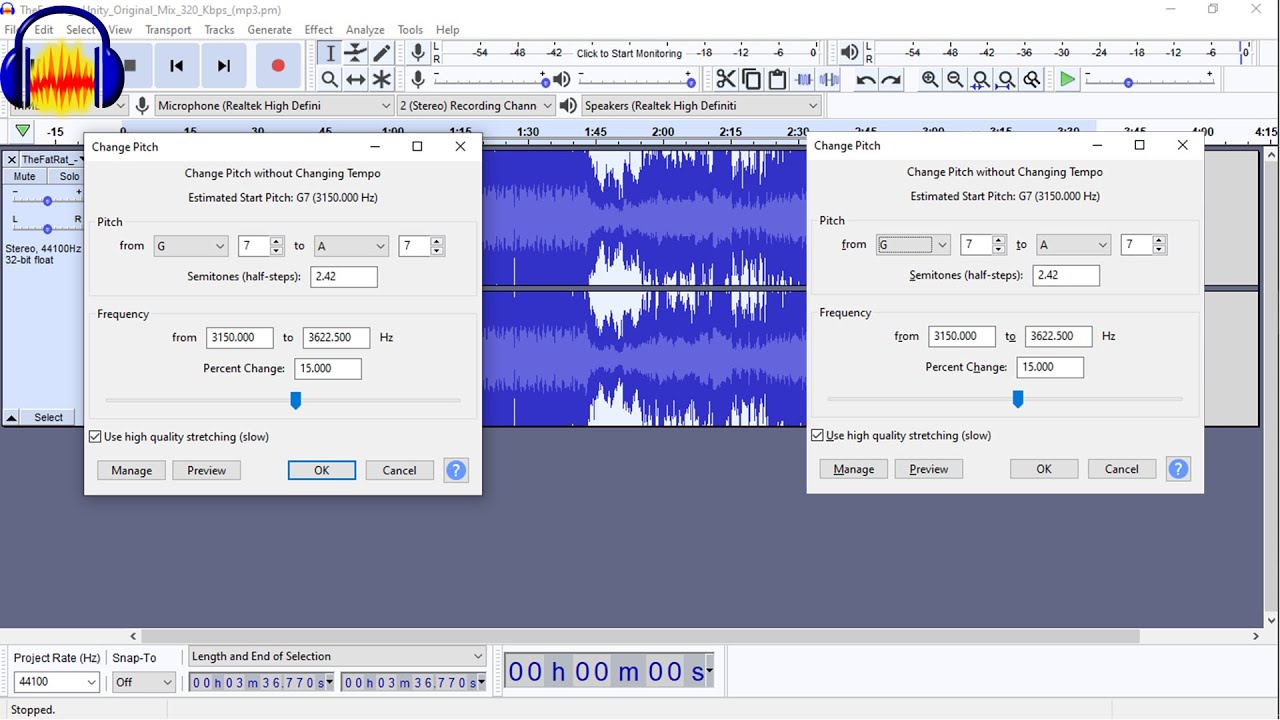 Tutorial How to make Nightcore In Audacity