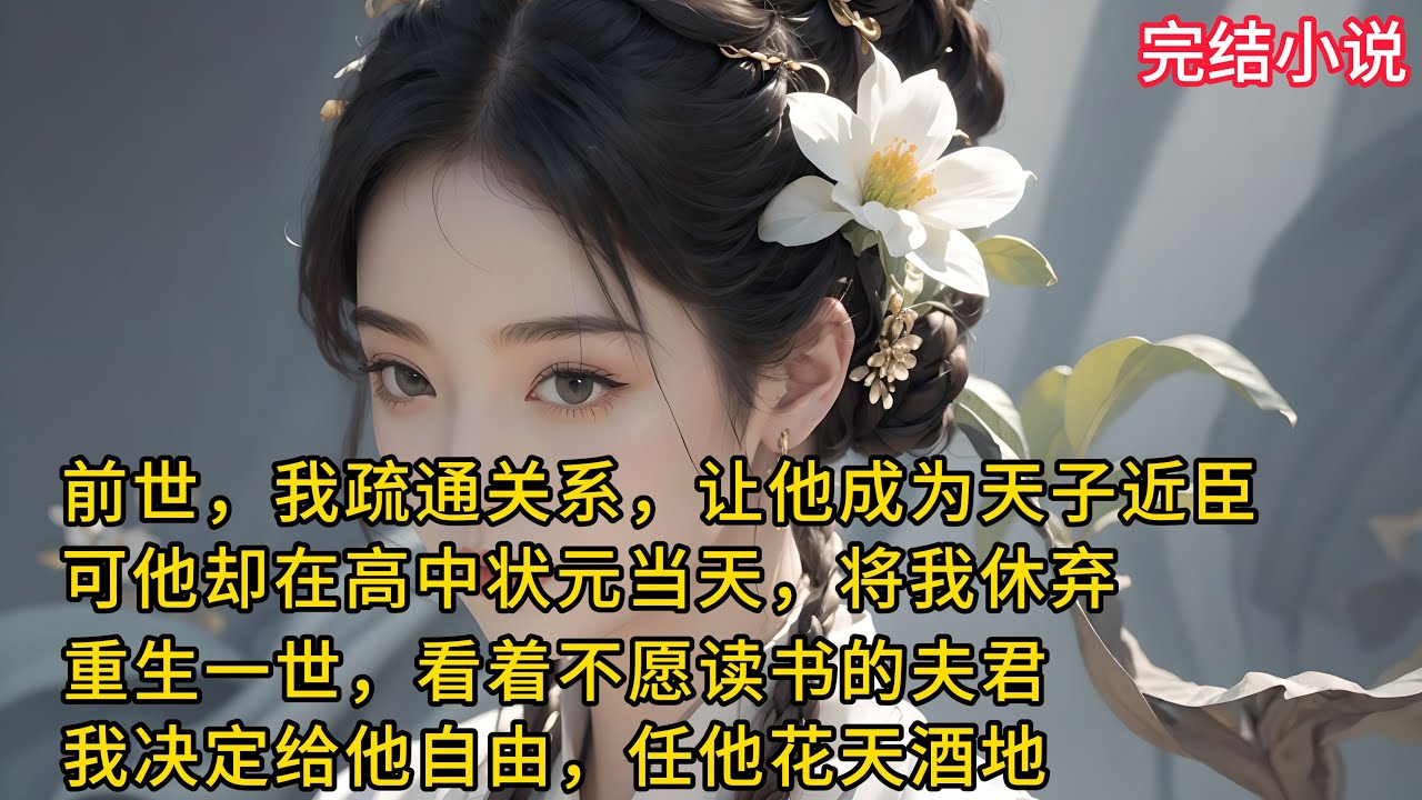【一口氣看完 】前世，我利用钱财，处处疏通关系，让夫君成为天子近臣。可他却在高中状元当天，纳了我的贴身侍女，并且当场休妻，重生一世，看着不愿读书的夫君，我决定给他自由......