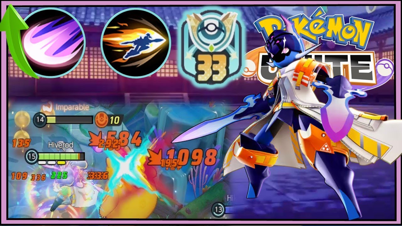 Ceruledge buff mejor build Psicocorte + Nitrocarga | Pokémon Unite