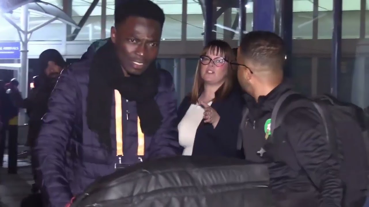 Morocco national football team arriving at JKIA, Nairobi ready for CHAN 2024.