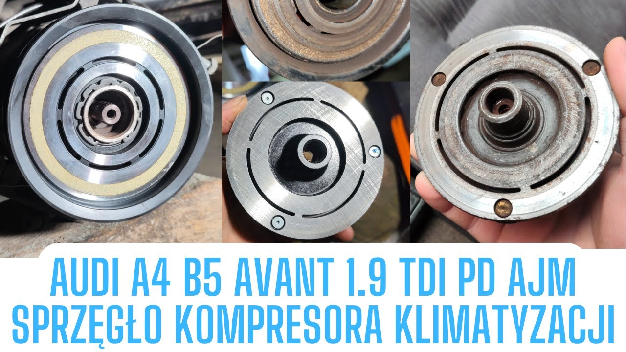 AUDI A4 AVANT 1.9 TDI PD AJM 2000 R. Awaria Sprzęgła Kompresora Klimatyzacji VAG Wymiana