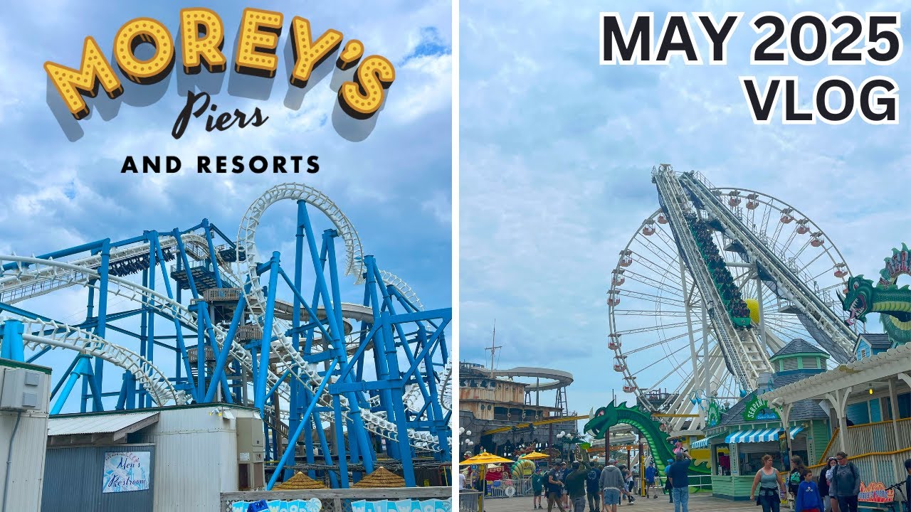 Morey's Piers Vlog May 2025 | Wildwood's INSANE Boardwalk Parks
