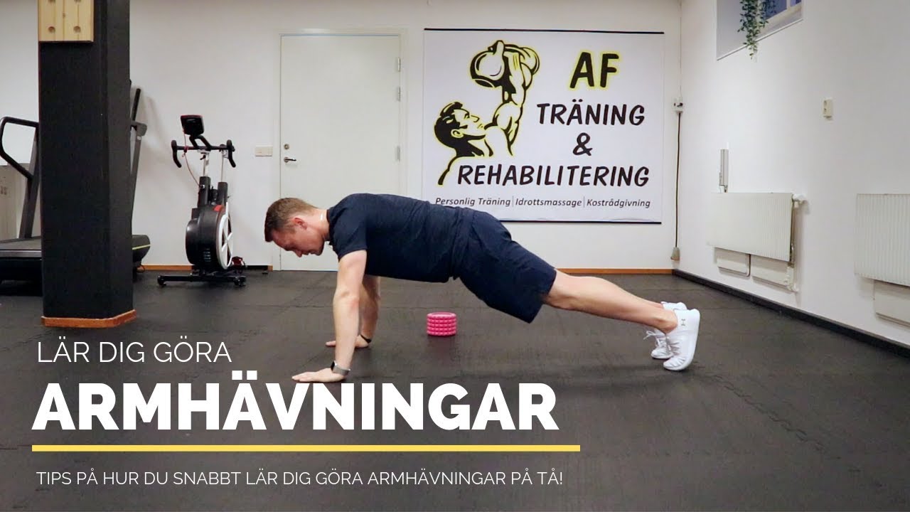 Armhävningar - Lär dig göra armhävningar