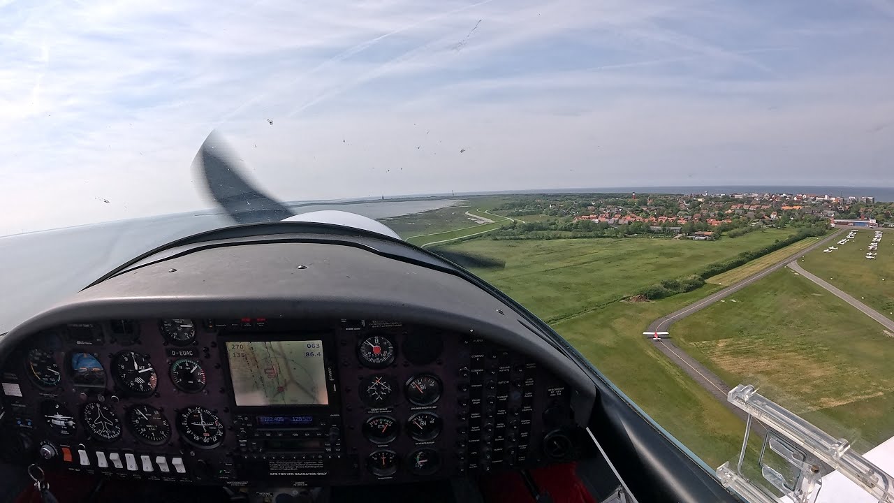 Back from the island - Wangerooge (EDWG) to Hodenhagen (EDVH) with Aquila A210