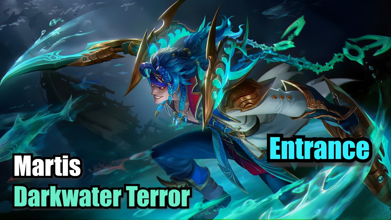 Martis Darkwater Terror Skin Starlight Entrance (4K) Mobile Legends #MOBILELEGENDS