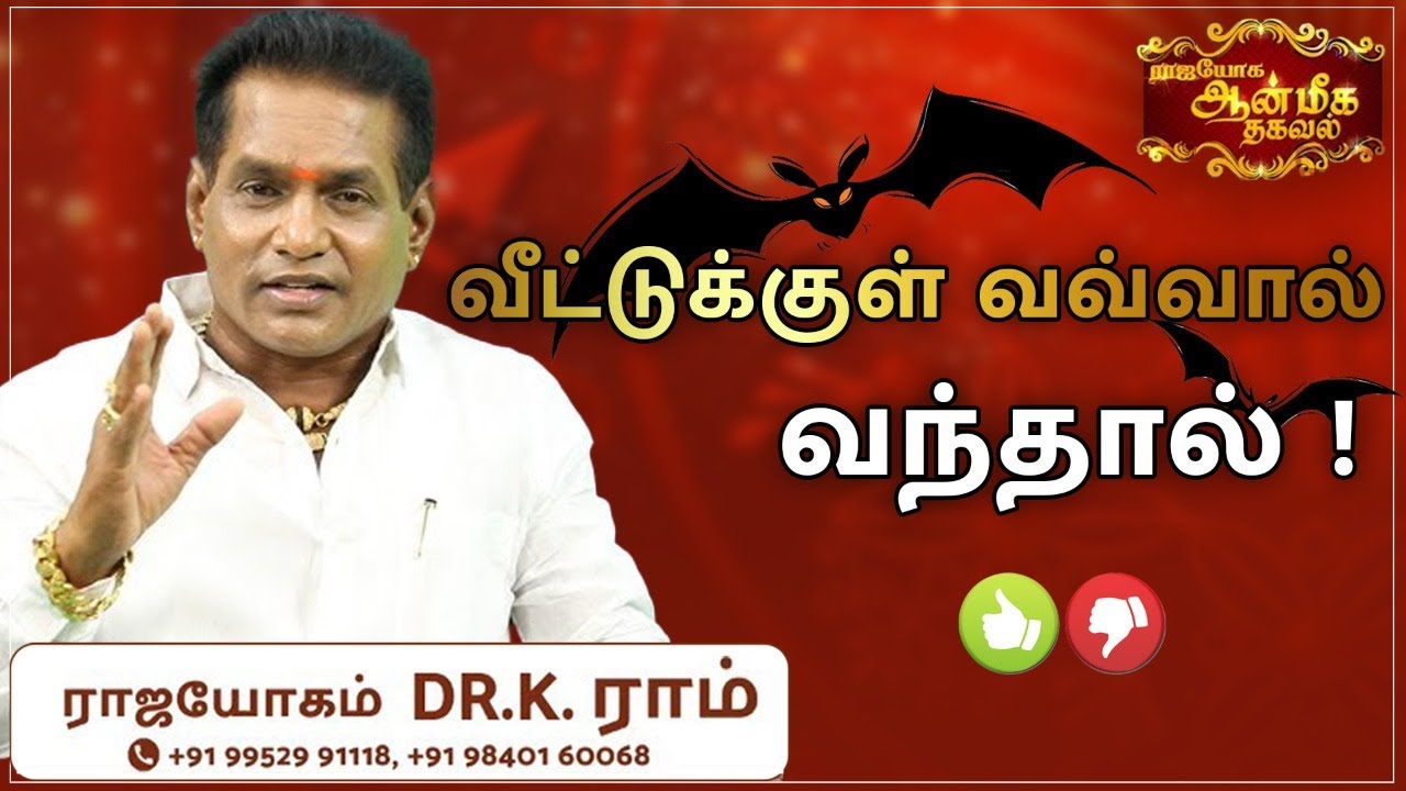 வீட்டுக்குள் வவ்வால் வந்தால் !  | Dr. K. Ram | Aanmeega Thagaval