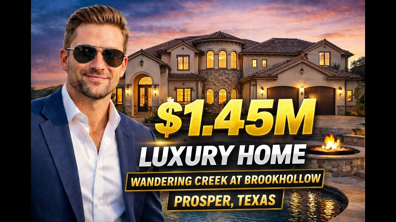$1.45M Toll Brothers Mediterranean in Prosper TX | Wandering Creek at Brookhollow Home Tour