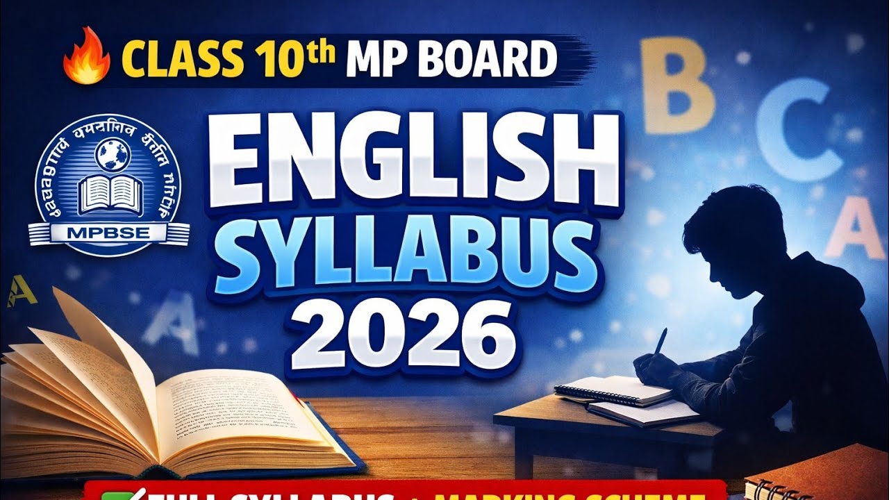 MP Board Class 10th English Full Syllabus 2025-26 | Exam Pattern & Strategy