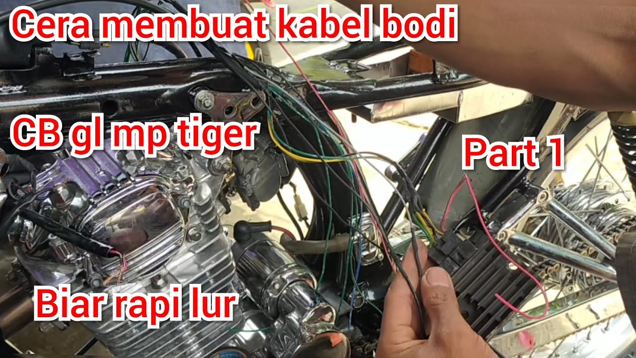 Cara membuat kabel bodi CB gl mp tiger. Part 1