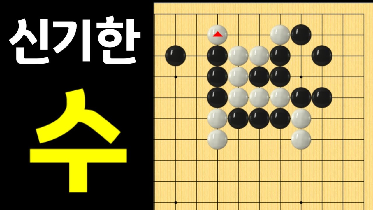 (바둑의기술 #32) 백을 잡는 신기한 수~