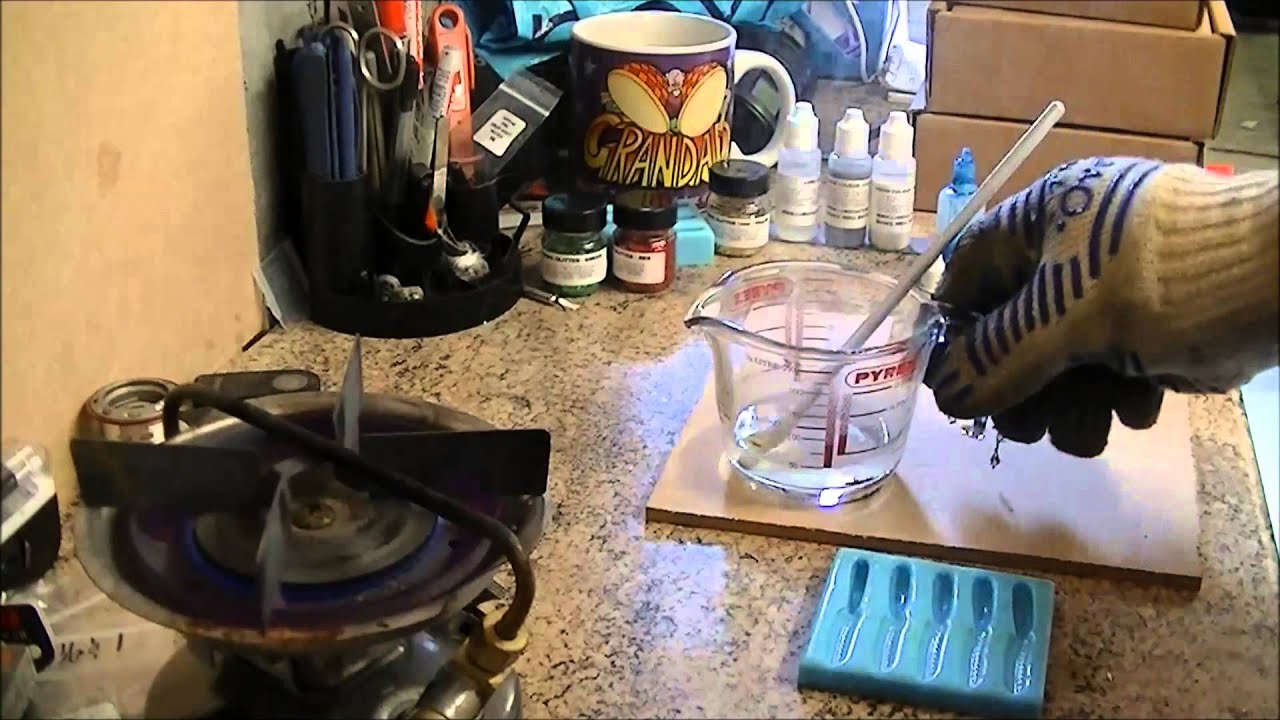 Lureflex soft plastic made on a colemans stove
