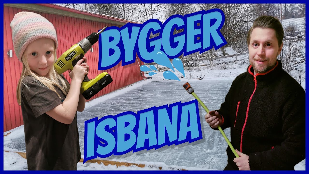 VI BYGGER EN ISBANA, BIANCA OCH JACOB LÄS SIG ÅKA SKRIDSKOR. VLOGG