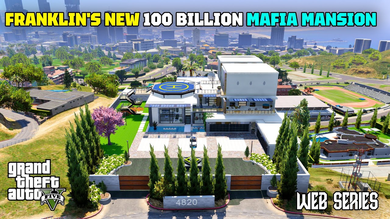 Franklin's New 100 Billion Dollars Mafia Mansion #109 | GTA 5 Web Series Malayalam