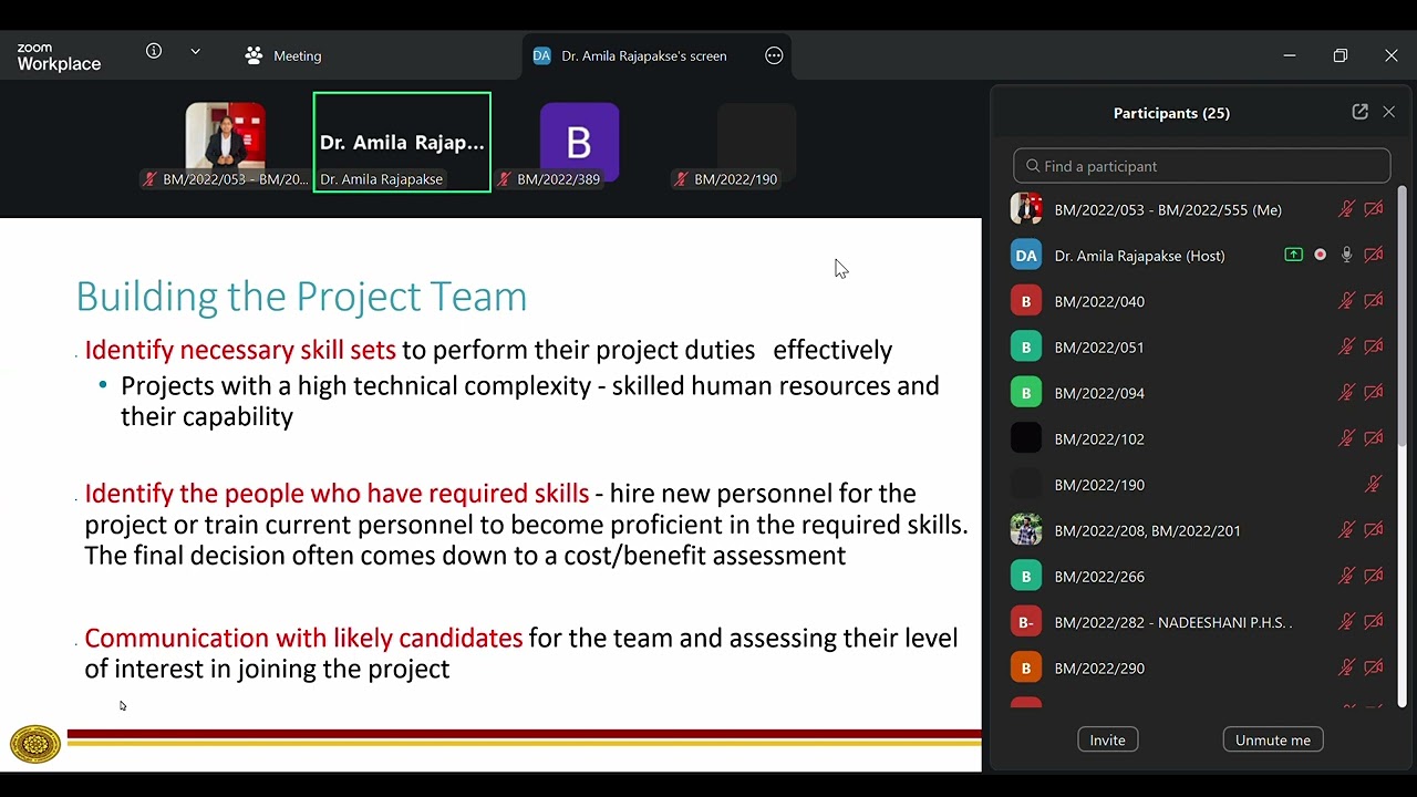 Project Management Week 5 Part I