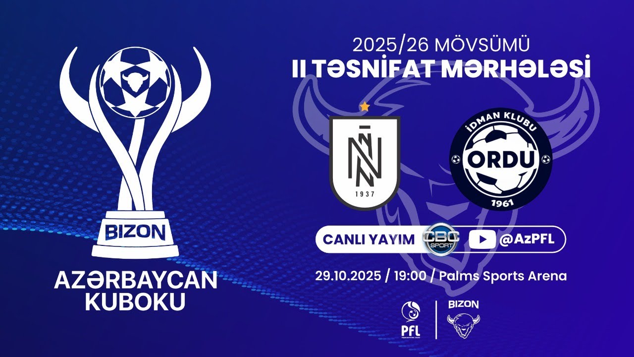 Bizon Azərbaycan Kuboku 2025/2026 II təsnifat mərhələsi &ldquo;Neft&ccedil;i&rdquo; &ndash; MOİK